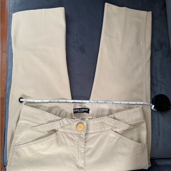 Dolce & Gabbana Capri Pants, khaki, size 4 to 6 - Picture 8 of 10